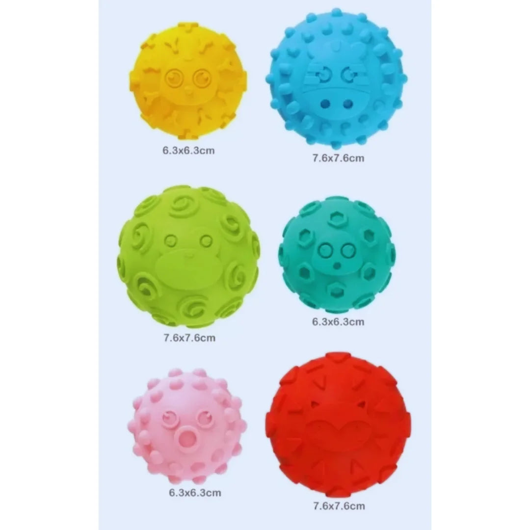 Pelotas sensoriales 6 piezas