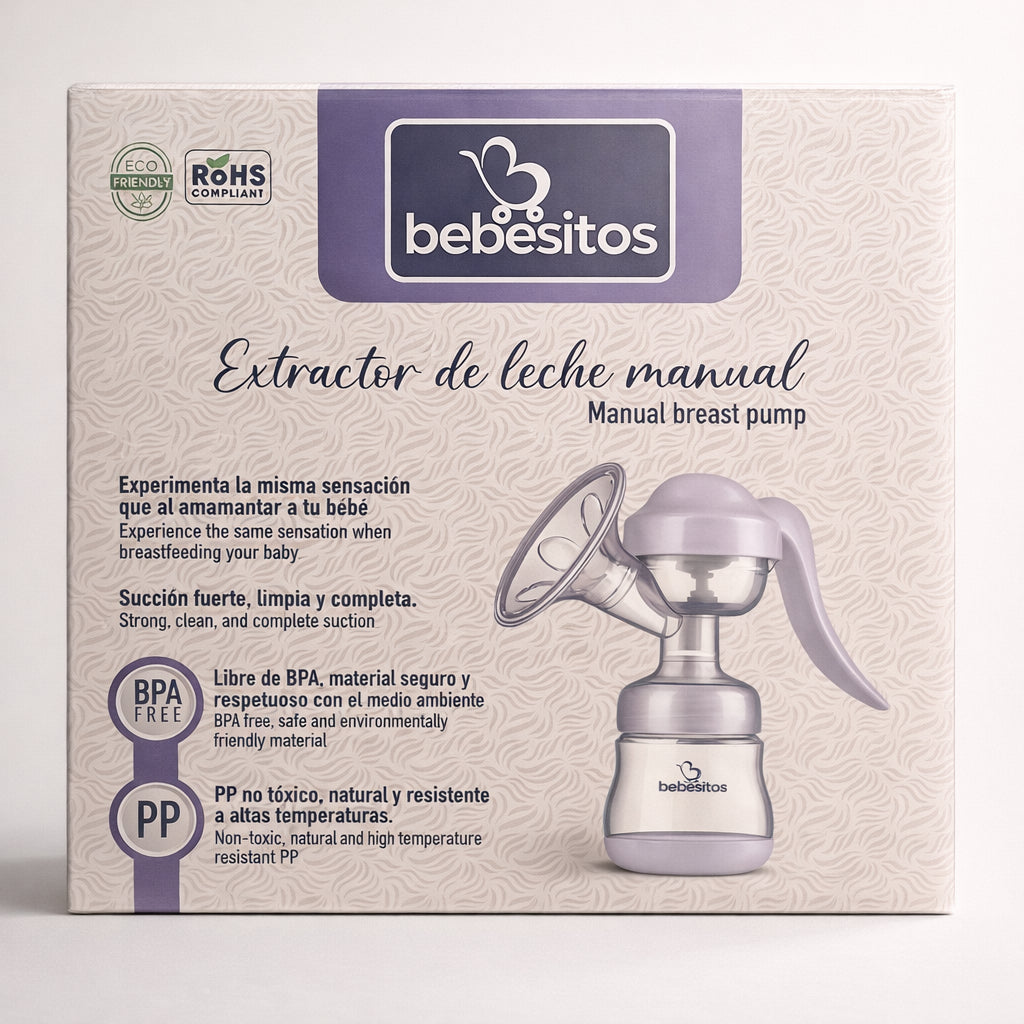 Extractor de leche manual ergonómico