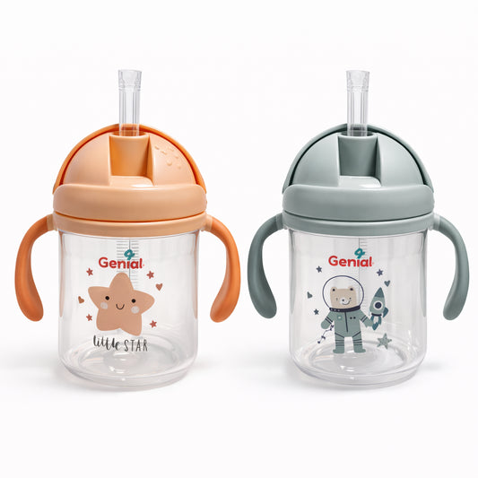 Vaso pitillo con asas para bebé
