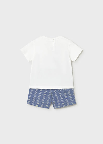 Conjunto Bermuda Y Camiseta Con Lino