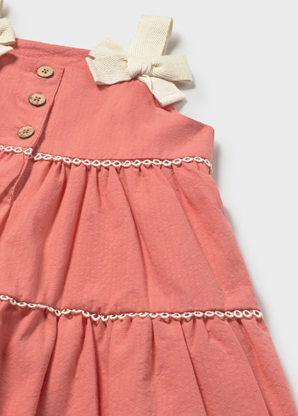 Vestido De Rizo Con Lazos Mayoral