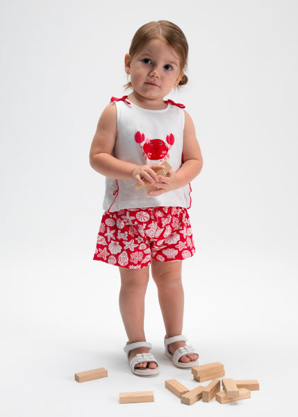 Conjunto Pantalon Corto Estampado Y Camiseta 1 Mayoral
