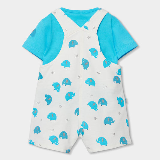 Conjunto Bebe Peto Estampado Algodon