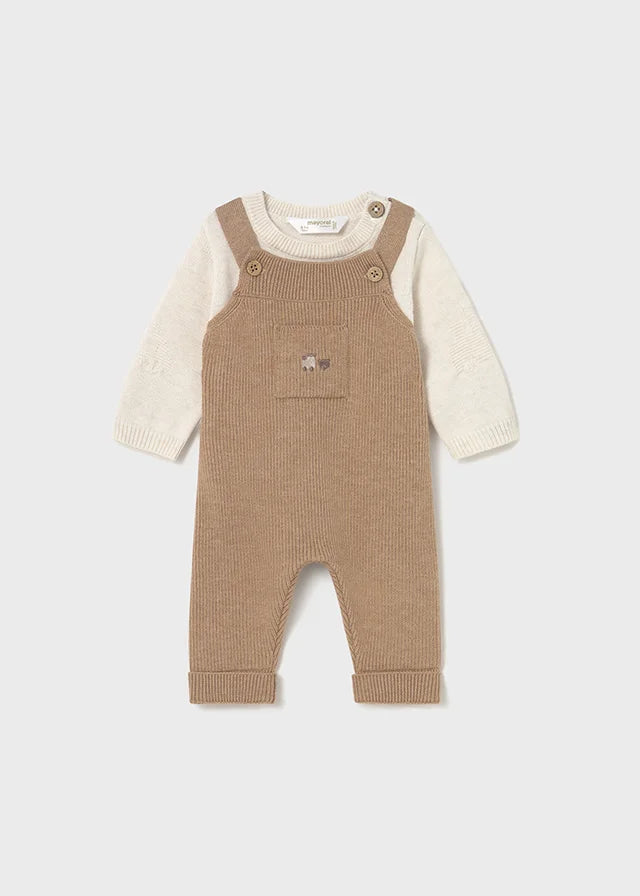 Conjunto overol tejido café – Mayoral