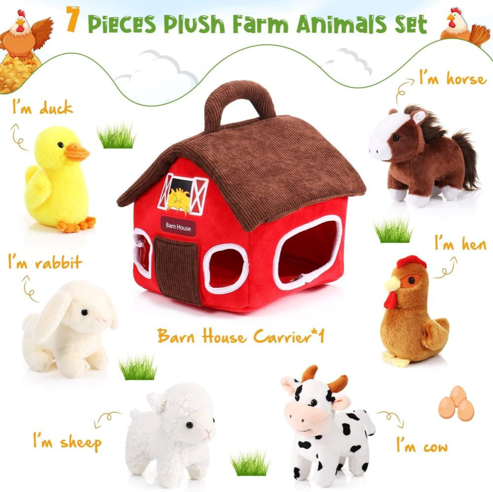 Peluches de granja para niños