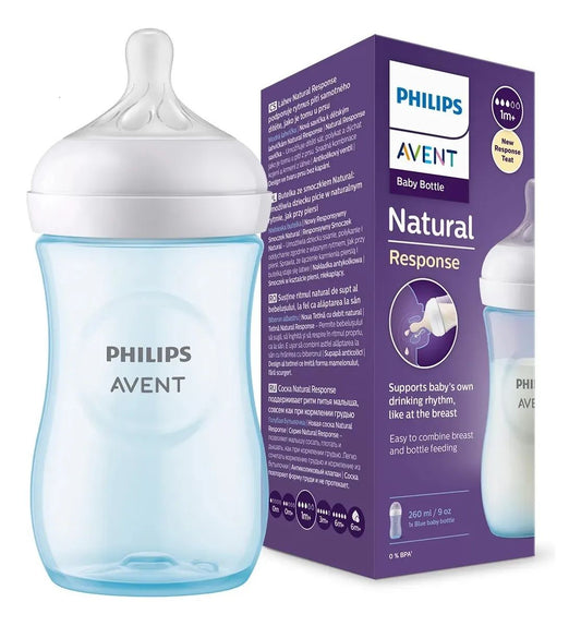 Tetero Avent Natural Response azul 9oz