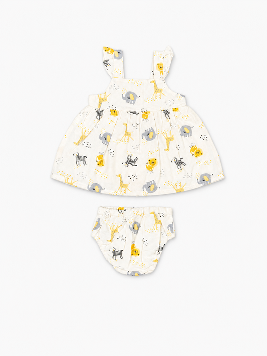 Vestido Crudo-Marfil