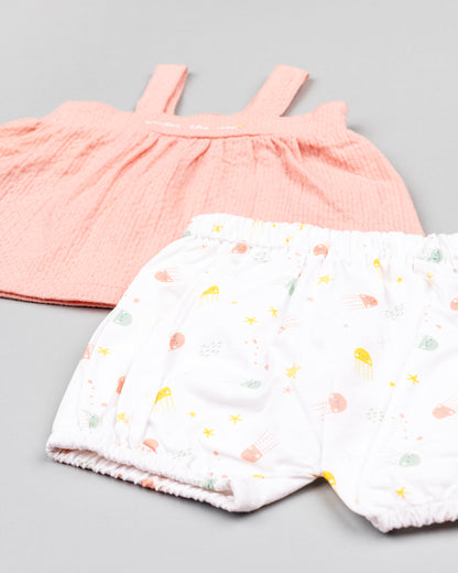 Conjunto Short Rosa