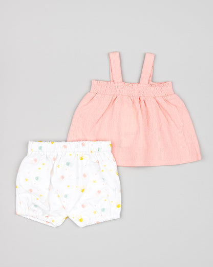 Conjunto Short Rosa