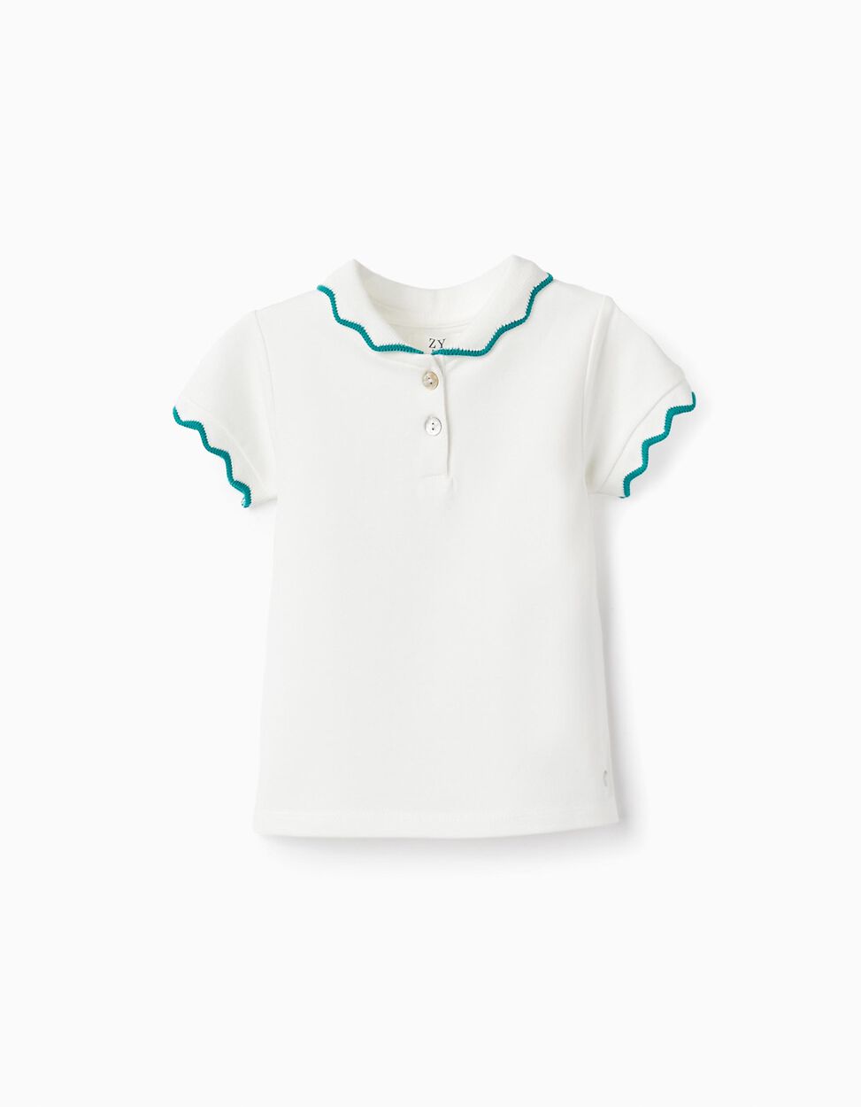 Camiseta Cuello Blanco