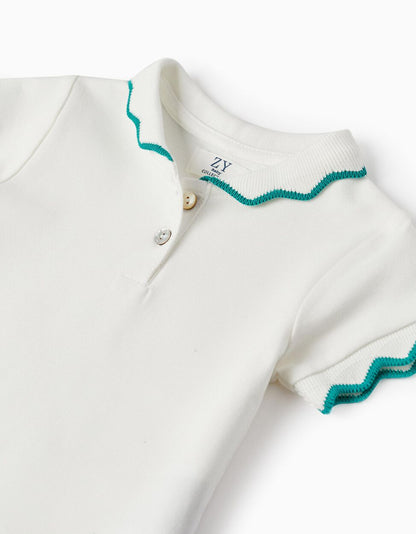 Camiseta Cuello Blanco