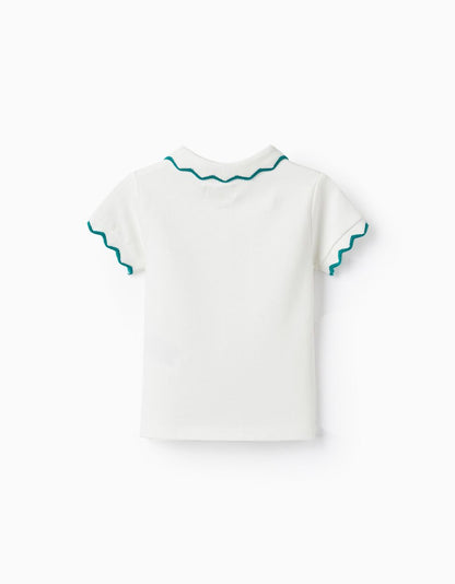 Camiseta Cuello Blanco