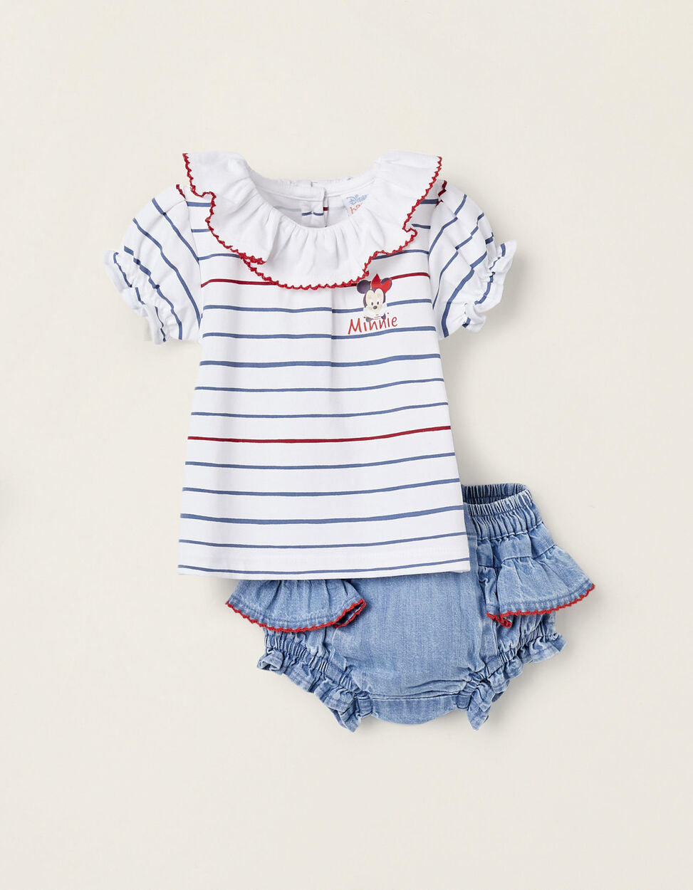 Conjunto Short Blanco/Azul
