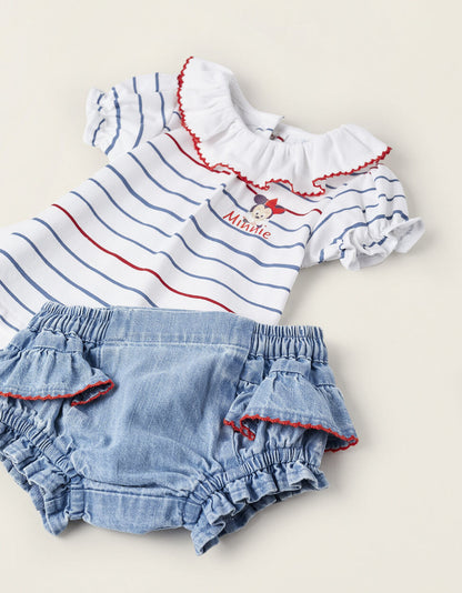 Conjunto Short Blanco/Azul