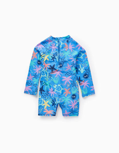 Vestido De BañO Entero Azul