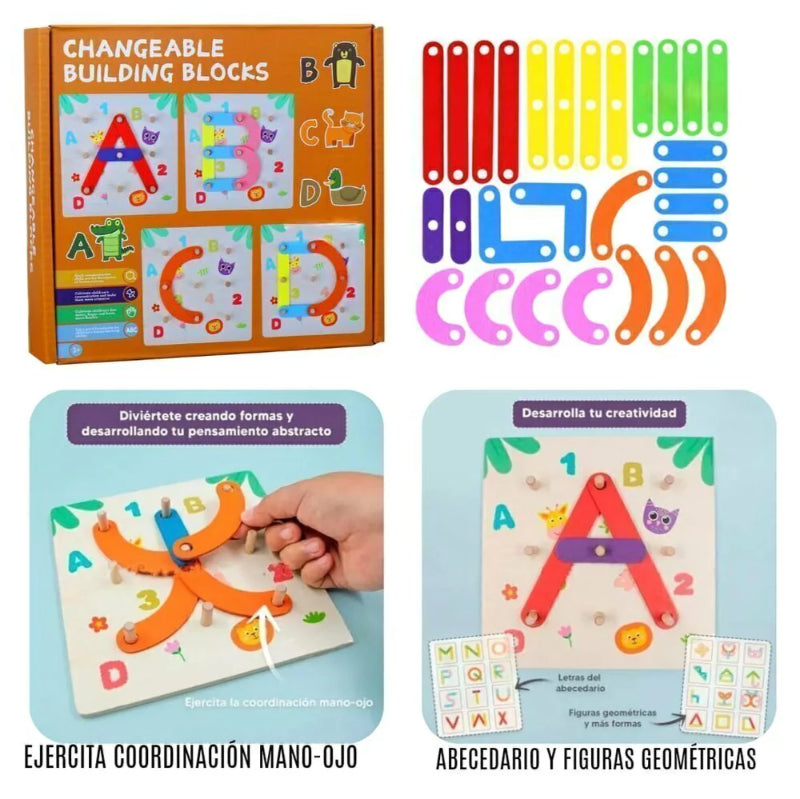 Juguete sensorial para armar Montessori