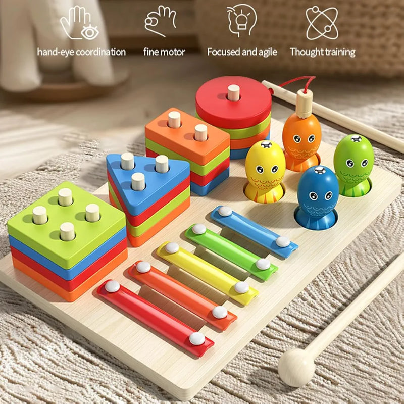 Juguete Montessori xilófono