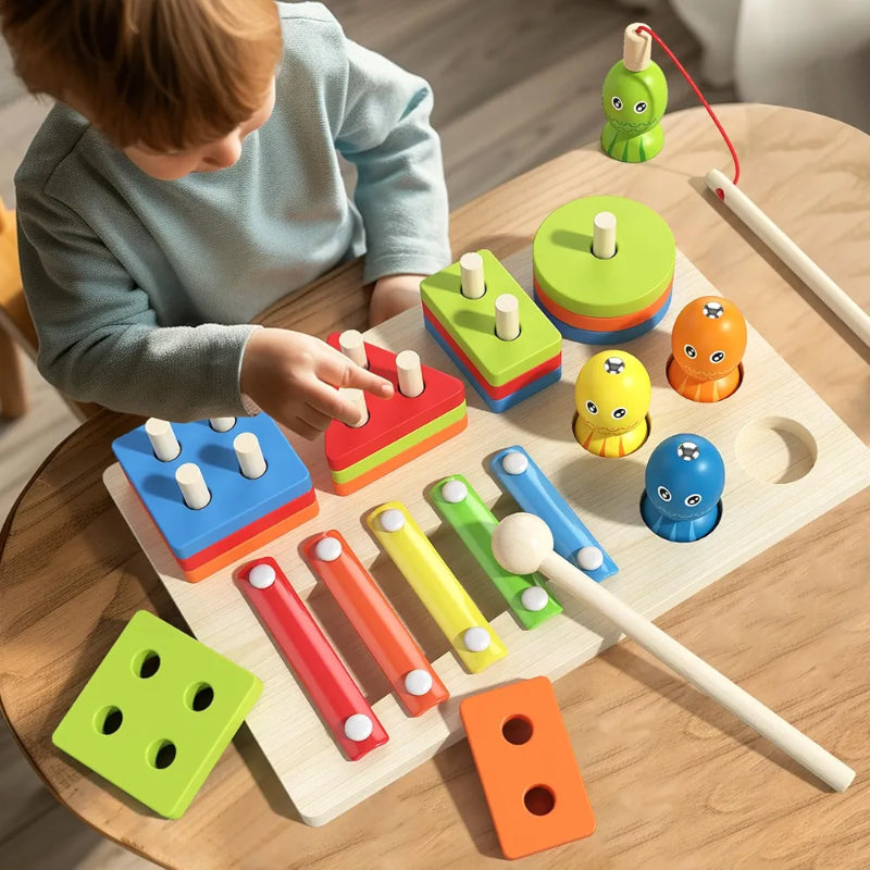Juguete Montessori xilófono