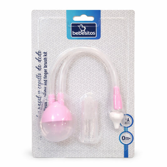 Aspirador nasal para bebé con cepillo de silicona