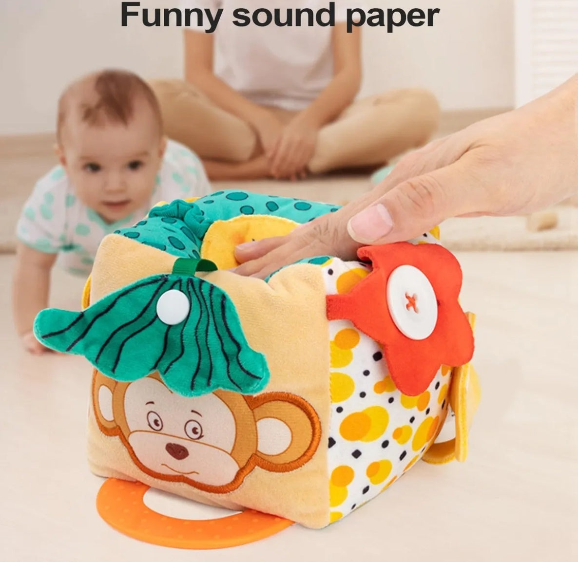 Cubo sensorial para bebé