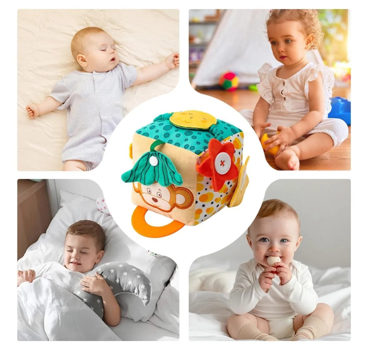 Cubo sensorial para bebé