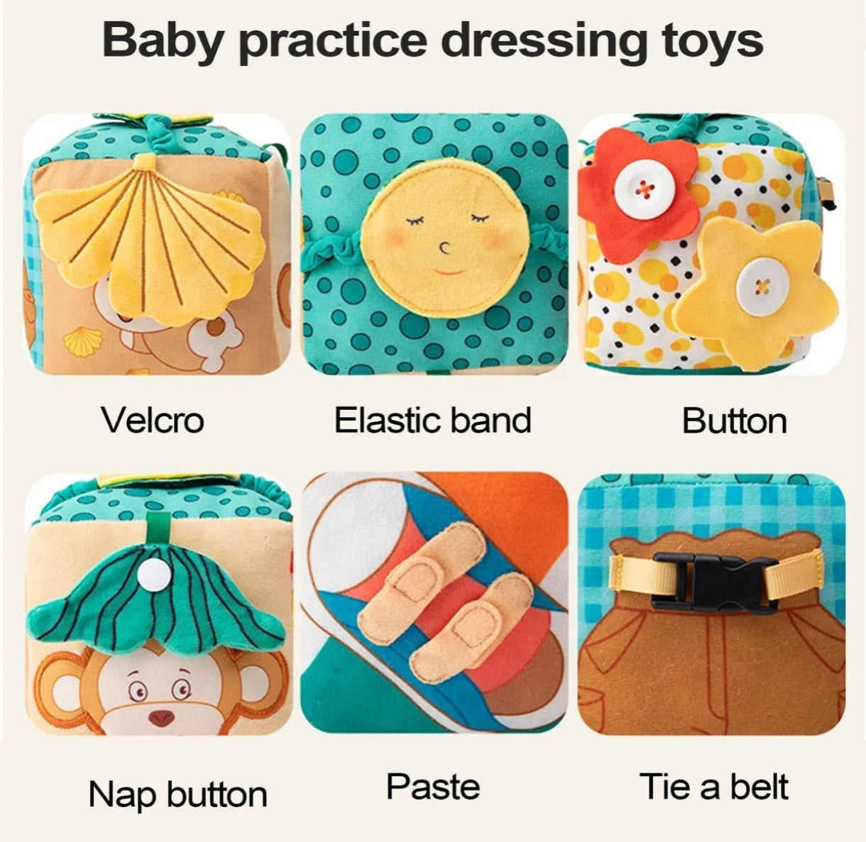 Cubo sensorial para bebé