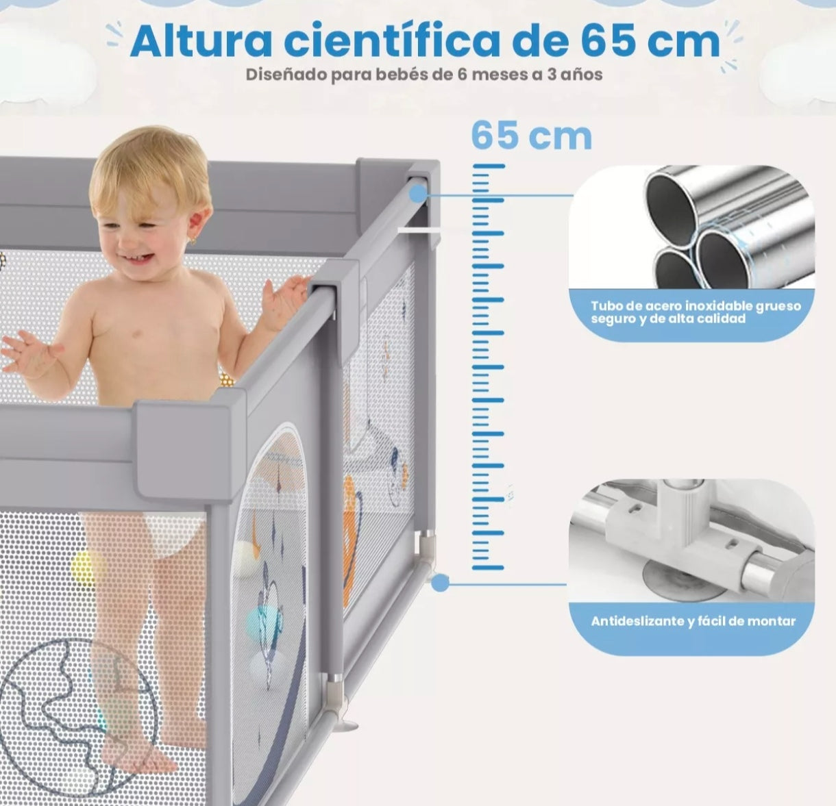 Corral de juegos para bebé