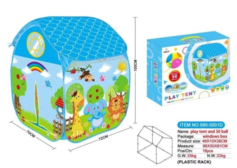 Carpa y piscina de pelotas