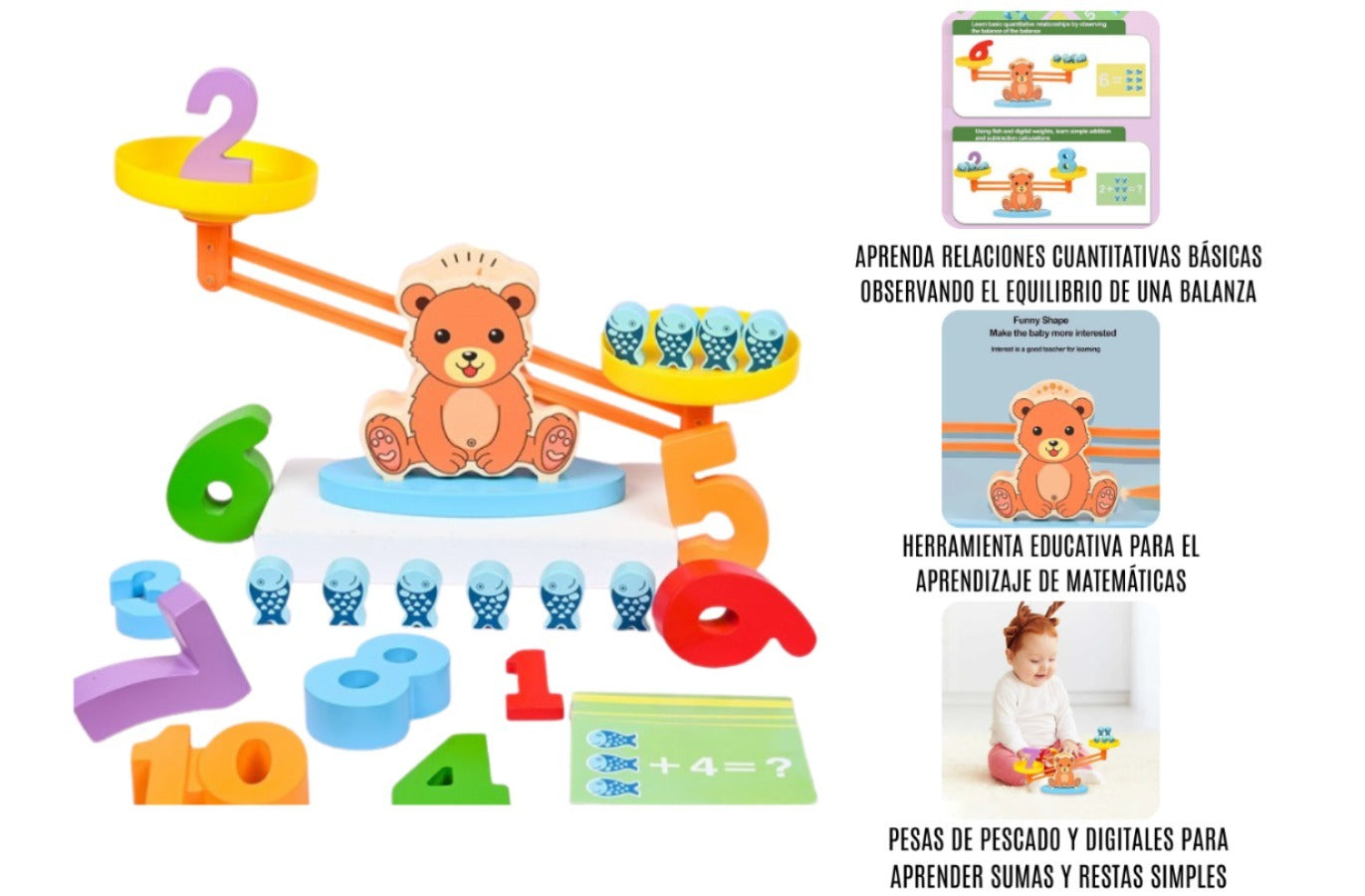 Balanza matemática Montessori