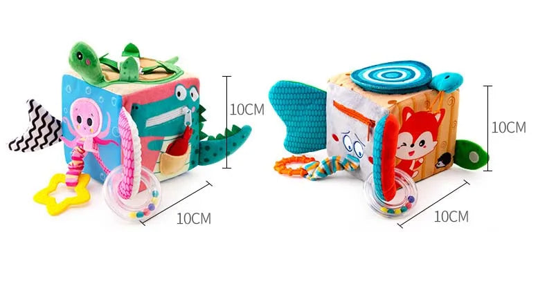 Cubo didáctico sensorial para bebé