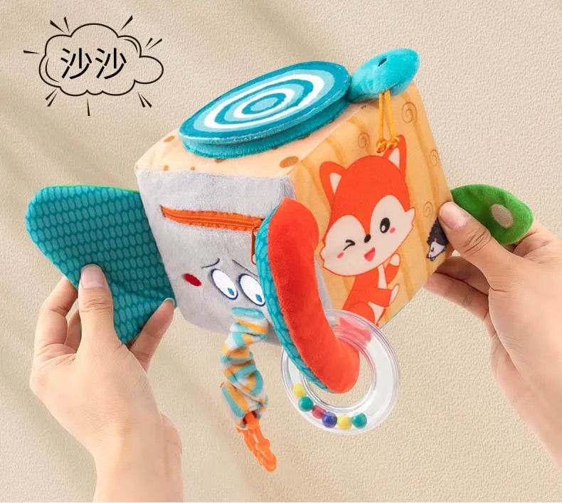 Cubo didáctico sensorial para bebé