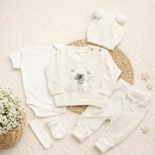 Conjunto primera puesta bebé koala Puppet