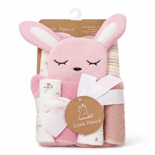 Set de toalla y babitas para bebé