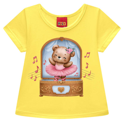 Camiseta infantil con diseño de osita