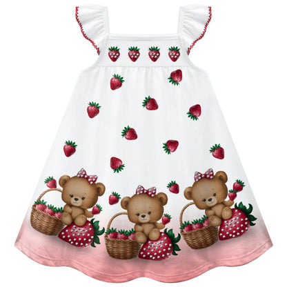 Vestido infantil de fresas KYLY