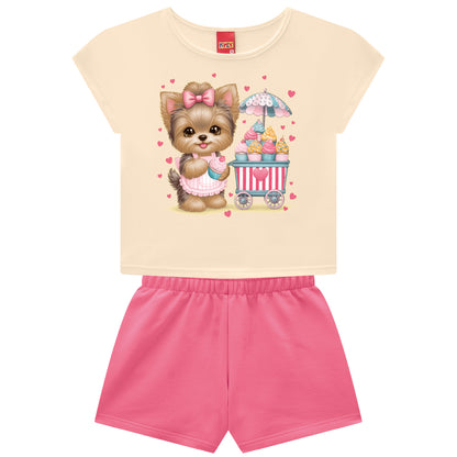 Conjunto infantil con short KYLY para niña
