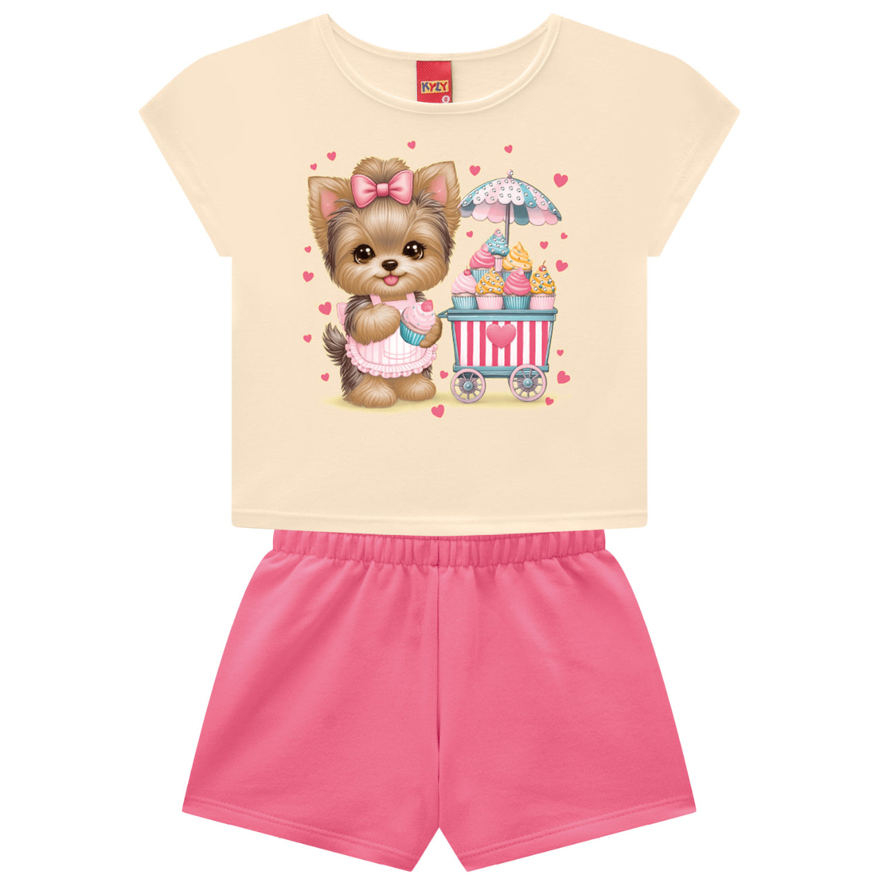 Conjunto infantil con short KYLY para niña