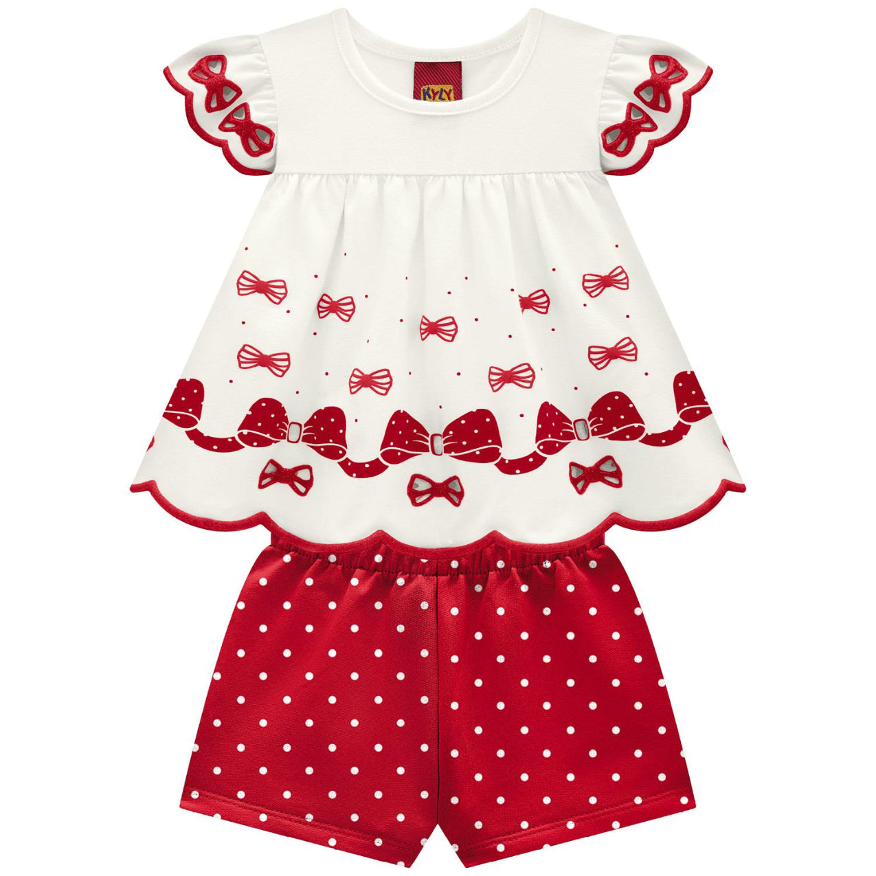 Conjunto niña moños verano KYLY