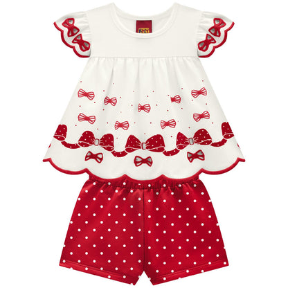 Conjunto niña moños verano KYLY