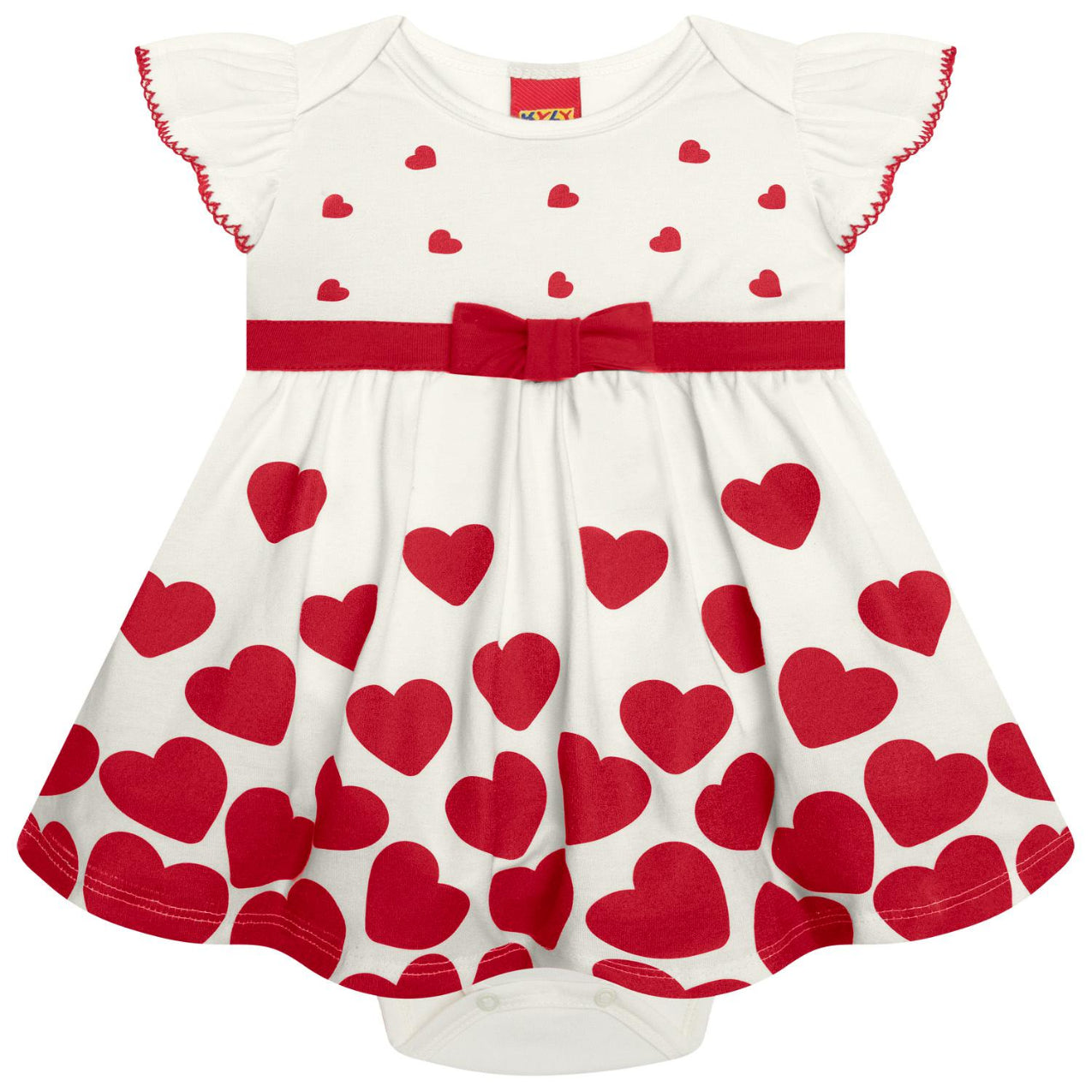 Vestido bebé corazones KYLY