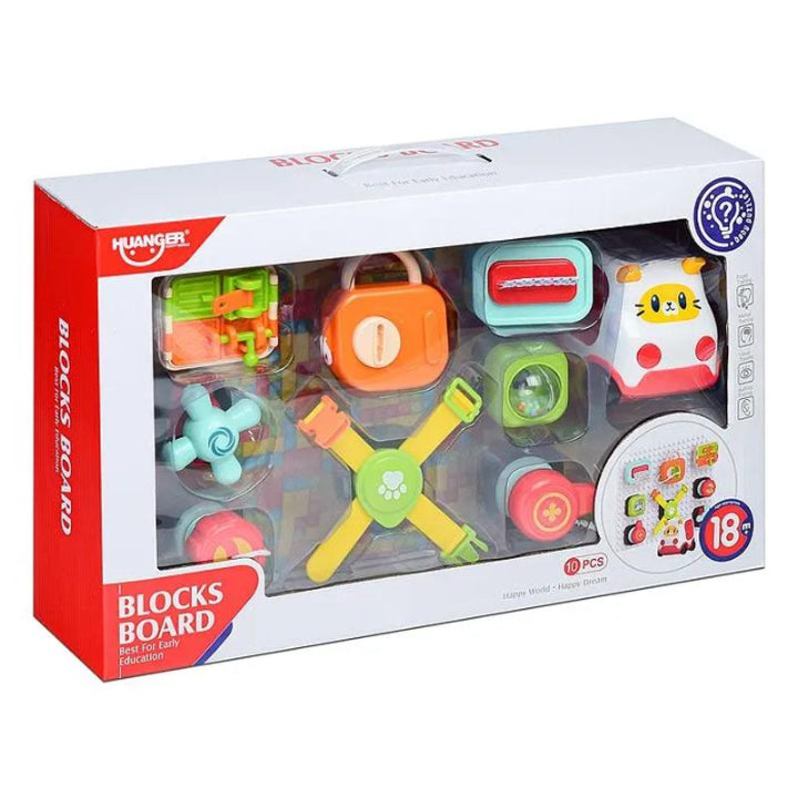 Tablero de bloques interactivo para bebé