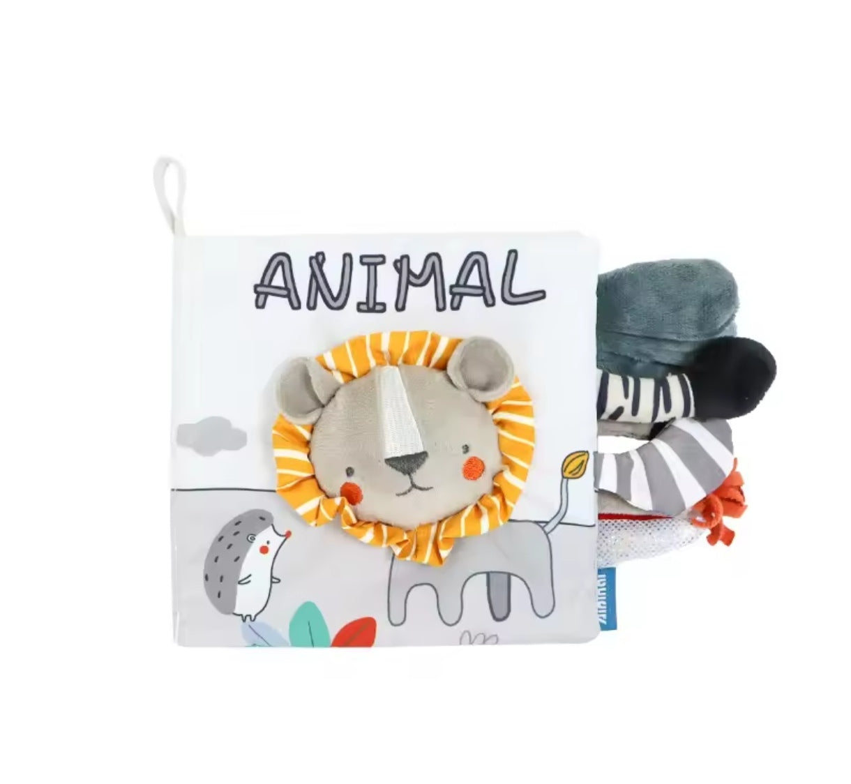 Libro de tela para estimulación de animales