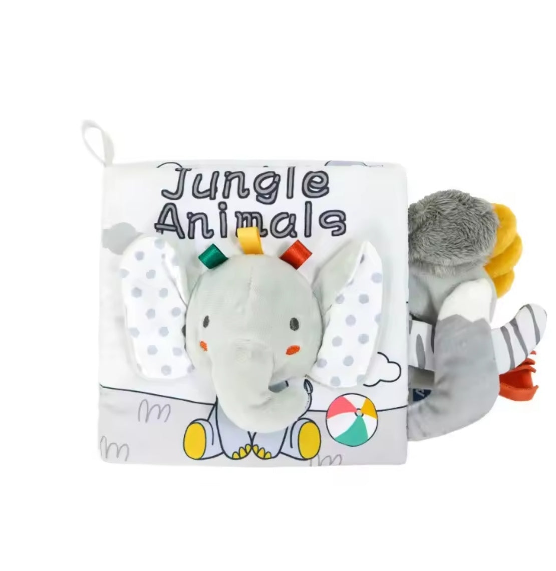 Libro de tela para estimulación de animales