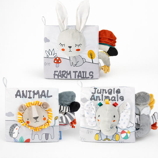 Libro de tela para estimulación de animales