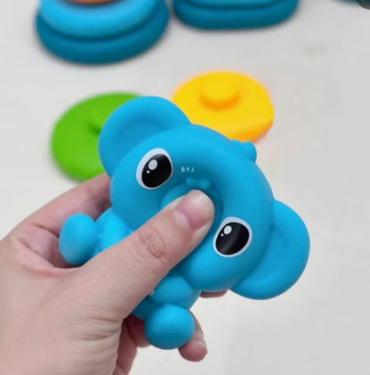 Juguete apilable para bebé elefante