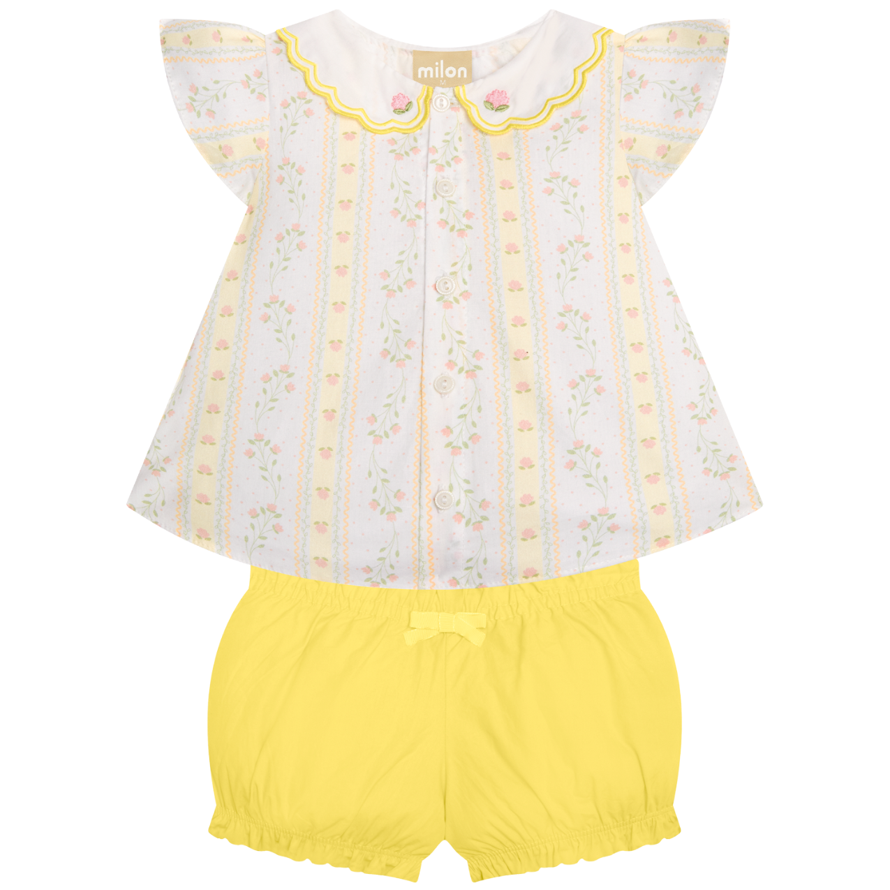 Conjunto short bebé algodón suave Milon