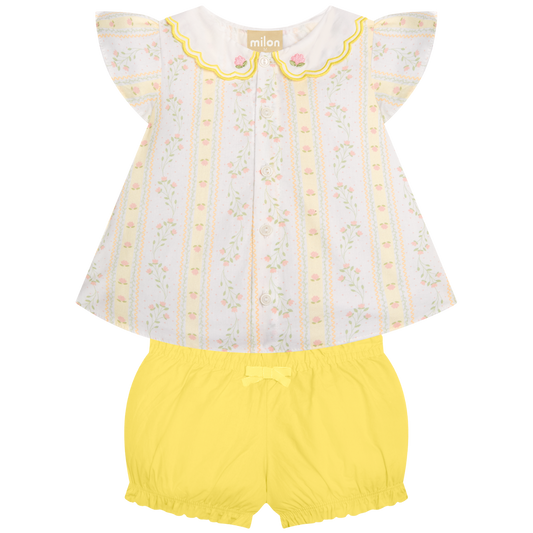Conjunto short bebé algodón suave Milon