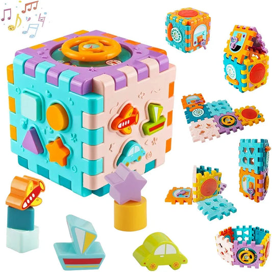 Cubo musical didáctico para bebé