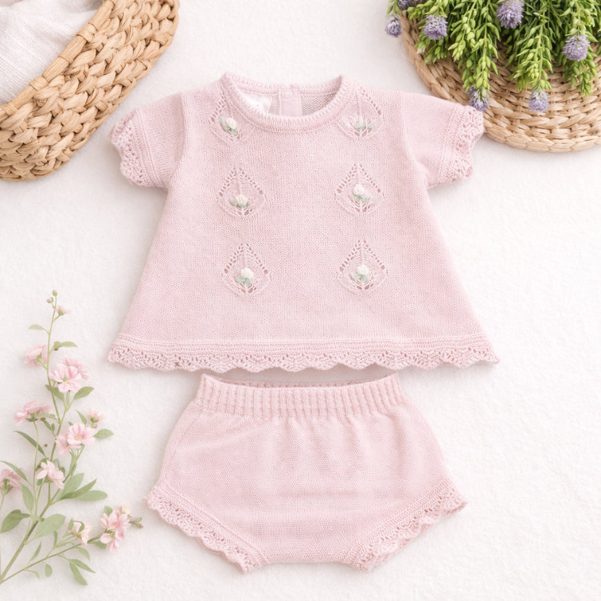 Conjunto Tejido Bebé Short