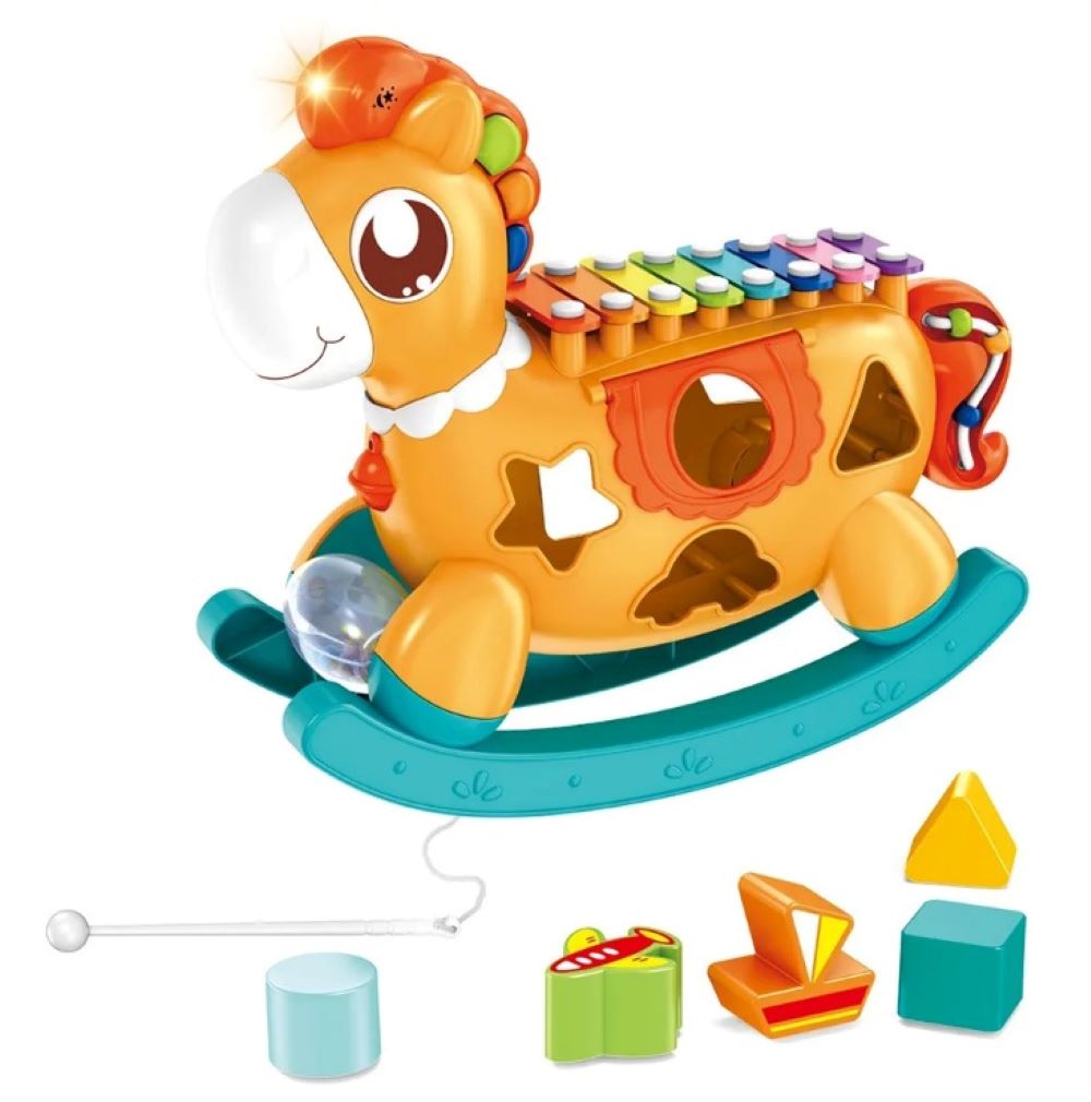 Caballito musical didáctico para bebé